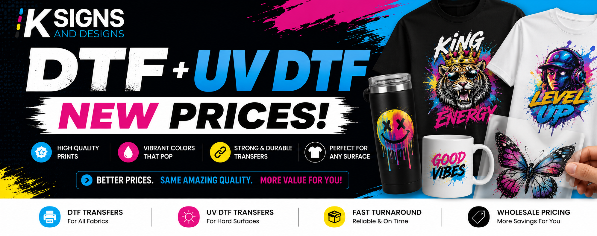 DTF + UVDTF NEW PRICES